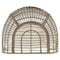 Manhattan Comfort Spezia Freestanding Steel and Rattan Outdoor Egg Chair with Cushions in Cream OD-HC002-CR - alternate 2